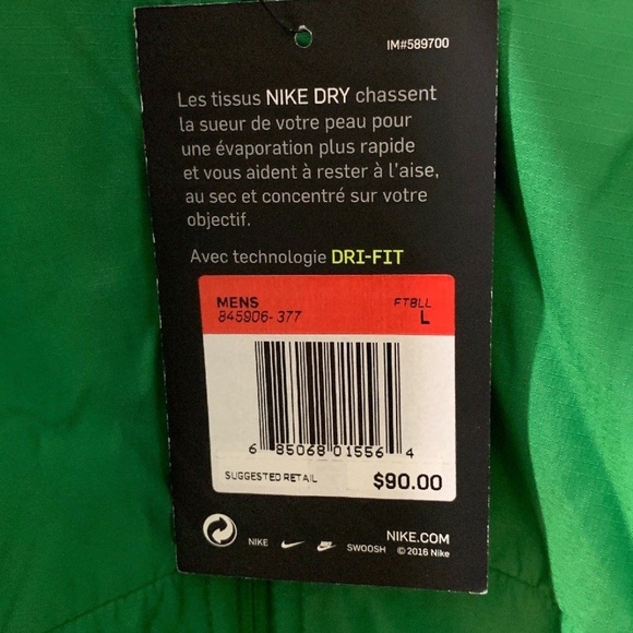 Nike Men's Dri-Fit Hybrid Full Zip Football Jacket - Picture 6 of 7